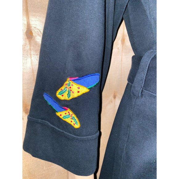 Vintage Michael Simon Lite Whimsical Christmas Holiday Robe Duster Size Small - Picture 8 of 12